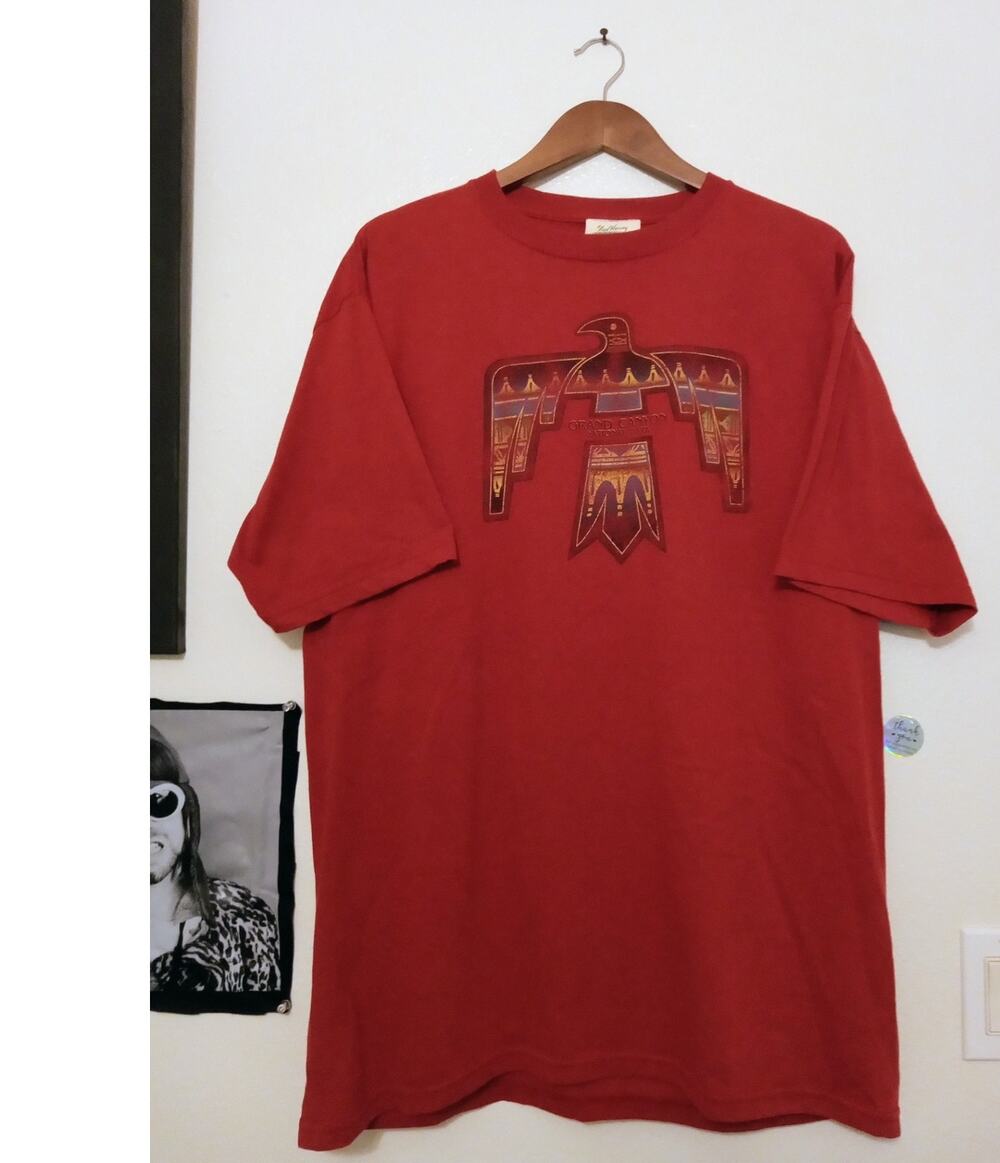 Vintage Fred Harvey Grand Canyon Tee Thunderbird Graphic Tee Native American XL